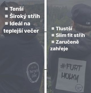 Víte, že není mikina jako mikina? 🧐 Mikina Partners je tenší, má širší střih a je ideální na teplé večery. Mikiny #FURT...
